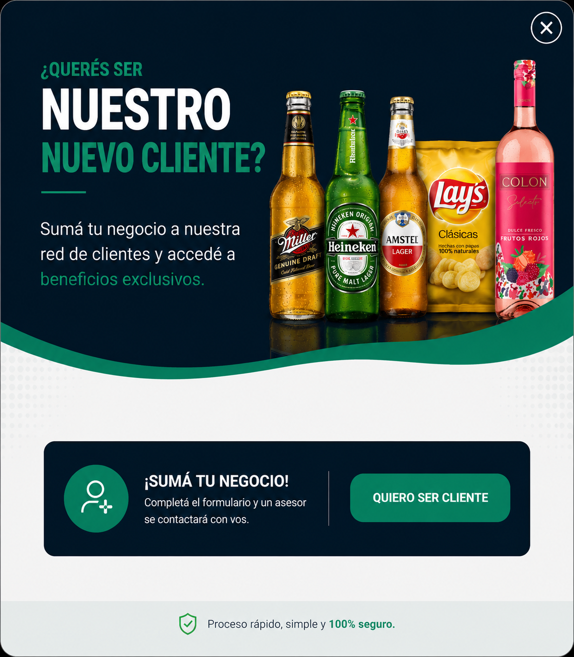 Promoción – Solicitar Representante